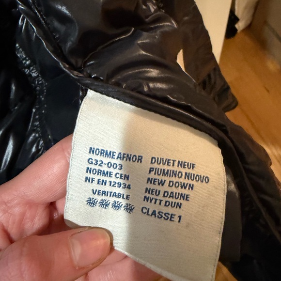 Moncler Black Puffer Jacket with Fur Hood - Picture 7 of 10